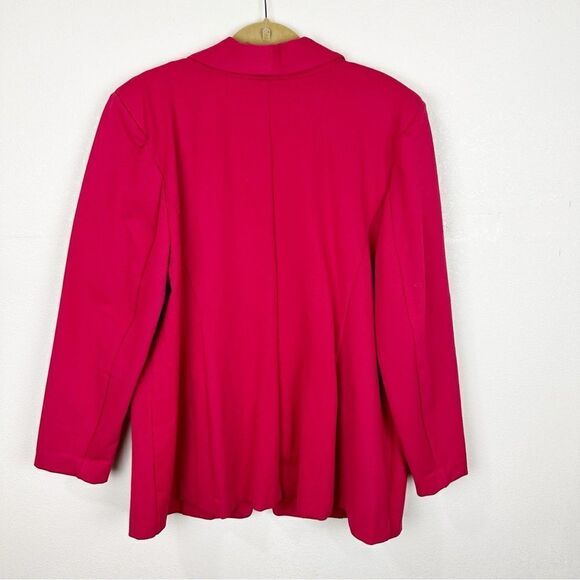Eloquii Hot Pink Stretch Blazer Double Pocket NEW Size 20 - Picture 6 of 8